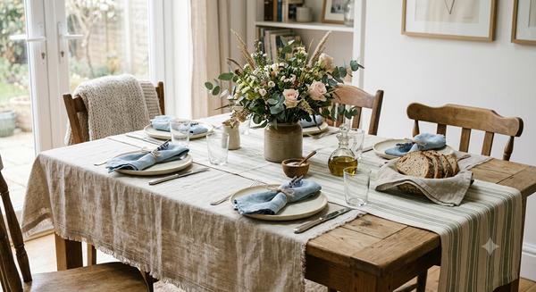 Decorating Your Dining Table with Handmade Linen.