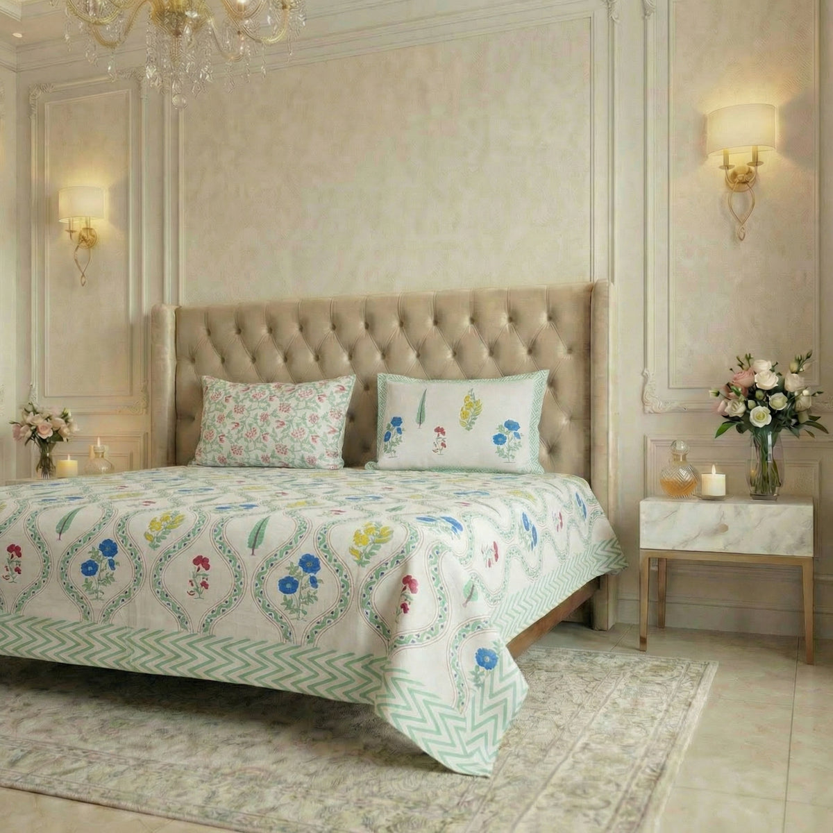 Indigo Neel Bedsheet